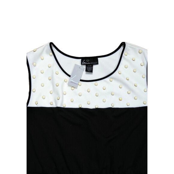 Lane Bryant Color Blocked Embellished Sleeveless Sheath Dress Plus Sz 22/24 NWT - Picture 3 of 4